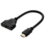 Cáp chia HDMI 30cm 1080P đầu đực sang 2 đầu cái, 1 vào 2 ra