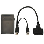 Cáp USB 2.0 / USB 3.0 sang SATA kèm hộp bảo vệ ổ cứng 2.5 inch, hỗ trợ tốc độ đến 4TB, USB 3.0 sang SATA có USB(B)