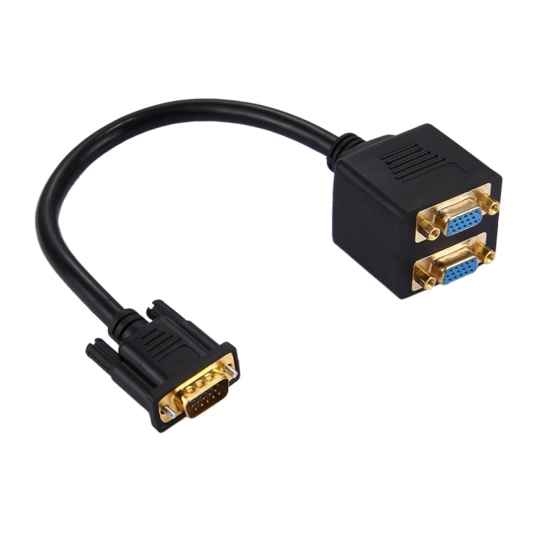 Cáp chia VGA 30cm đầu đực sang 2 đầu cái, VGA đầu đực