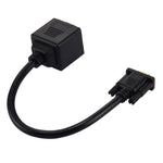 Cáp chia VGA 30cm đầu đực sang 2 đầu cái, VGA đầu đực