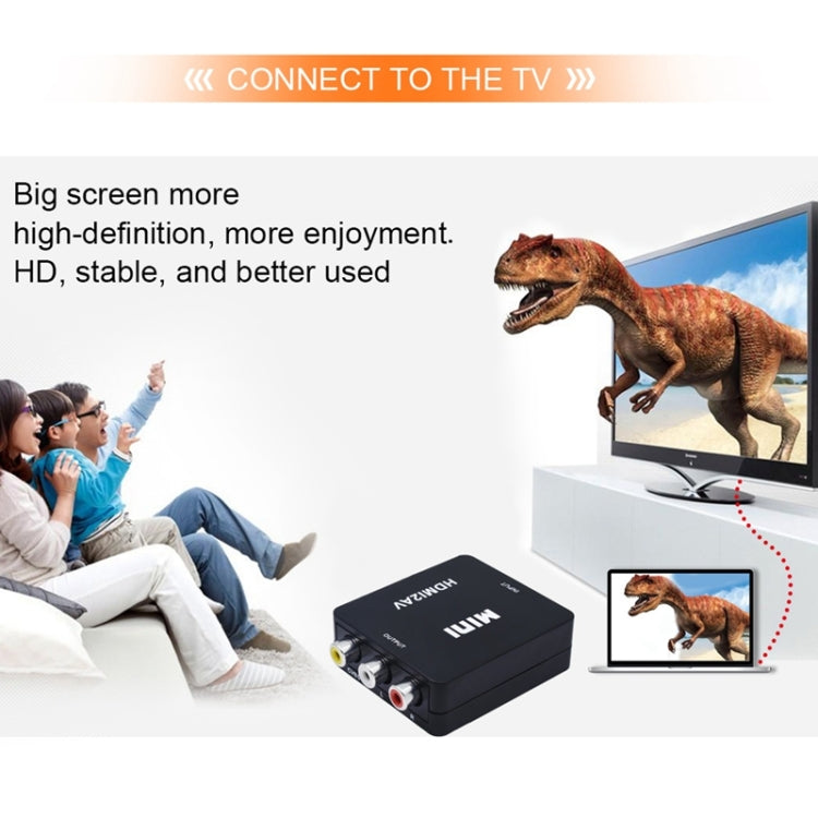 Bộ chuyển đổi video Mini HD VK-126 HDMI sang AV/CVBS, HDMI sang AV/CVBS