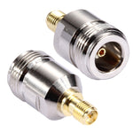 Bộ chuyển đổi đầu nối RP-SMA cái đực chân sang N cái, RP-SMA sang N