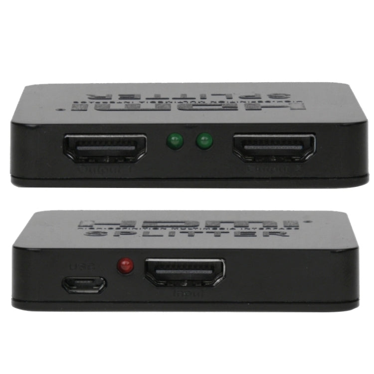 Bộ chia HDMI mini Full HD 4K 1x2 3D V1.4b cho HDTV / STB / DVD / máy chiếu / DVR, HDMI V1.4b