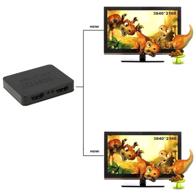 Bộ chia HDMI mini Full HD 4K 1x2 3D V1.4b cho HDTV / STB / DVD / máy chiếu / DVR, HDMI V1.4b