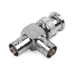Đầu nối đực BNC + 2 đầu cái BNC, bộ chuyển đổi cáp đồng trục