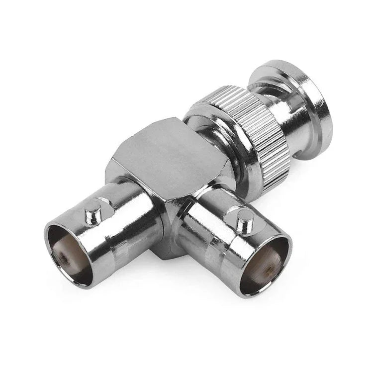 Đầu nối đực BNC + 2 đầu cái BNC, bộ chuyển đổi cáp đồng trục