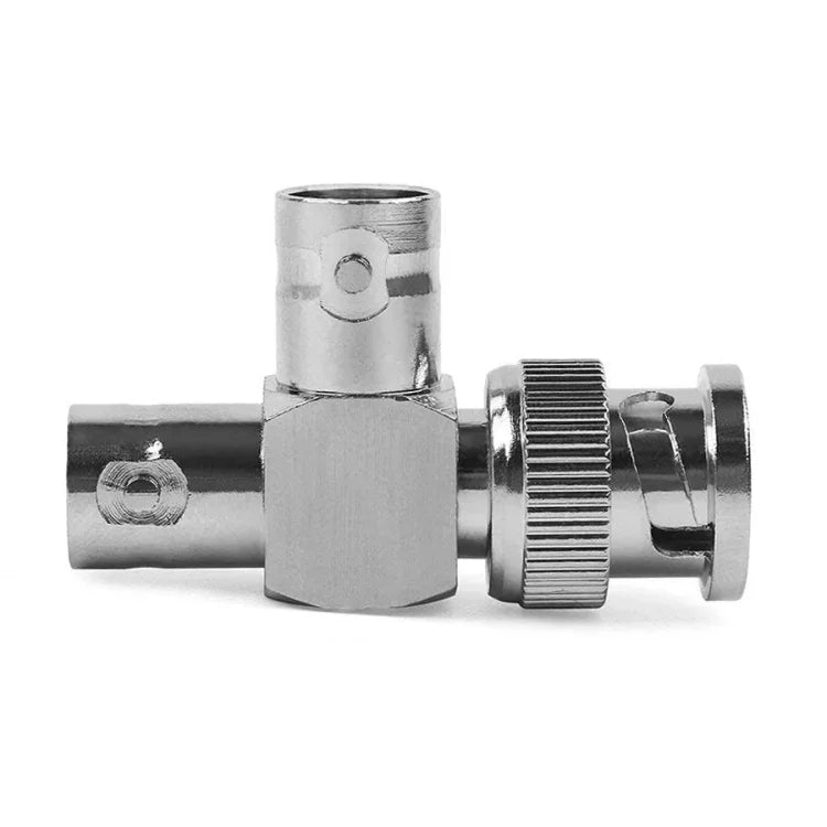 Đầu nối đực BNC + 2 đầu cái BNC, bộ chuyển đổi cáp đồng trục