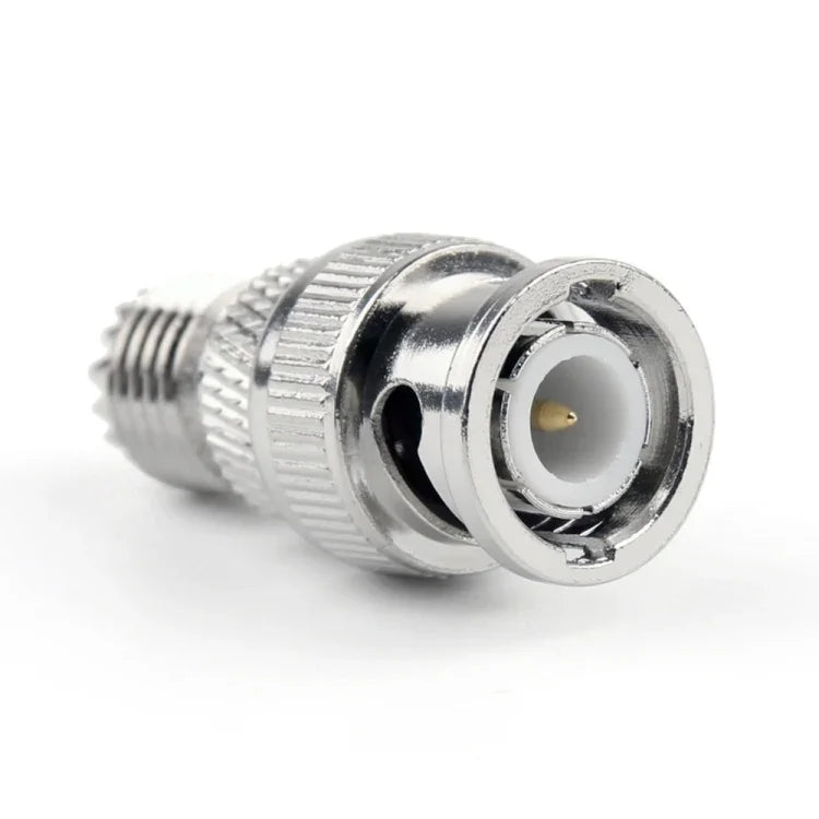 Đầu nối đực BNC + đầu cái Mini UHF, bộ chuyển đổi RF cáp đồng trục, đực + Mini UHF