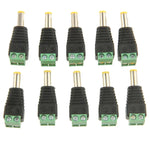 10 cái đầu nối nguồn đực màu xanh 5.5 x 2.1mm, 5.5 x 2.1mm