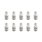 10 cái đầu nối cắm BNC sang jack F, thiết kế bền bỉ, đầu cắm BNC