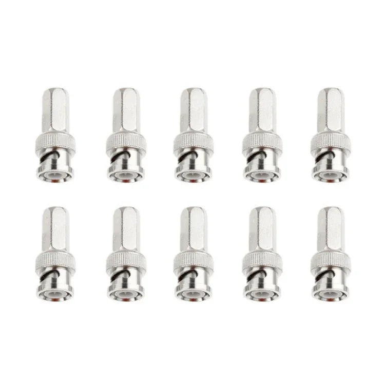 10 cái đầu nối nén đực BNC hình lục giác, lục giác