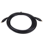 Cáp quang âm thanh kỹ thuật số Toslink, chiều dài cáp: 3m, đường kính ngoài: 4.0mm (mạ vàng), 3m