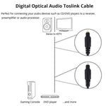 Cáp quang âm thanh kỹ thuật số Toslink, chiều dài cáp: 3m, đường kính ngoài: 4.0mm (mạ vàng), 3m