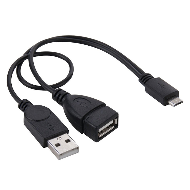 Cáp chuyển đổi Micro USB sang USB 2.0 đầu đực & USB 2.0 cái host OTG, dài khoảng 30cm, Micro USB sang USB 2.0 AM+AF