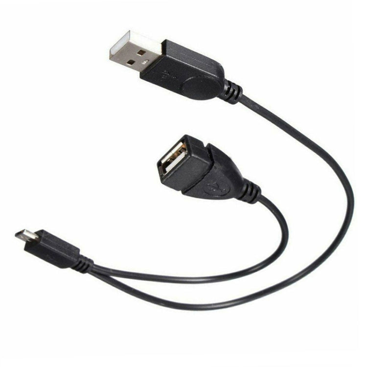 Cáp chuyển đổi Micro USB sang USB 2.0 đầu đực & USB 2.0 cái host OTG, dài khoảng 30cm, Micro USB sang USB 2.0 AM+AF
