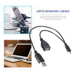 Cáp chuyển đổi Micro USB sang USB 2.0 đầu đực & USB 2.0 cái host OTG, dài khoảng 30cm, Micro USB sang USB 2.0 AM+AF