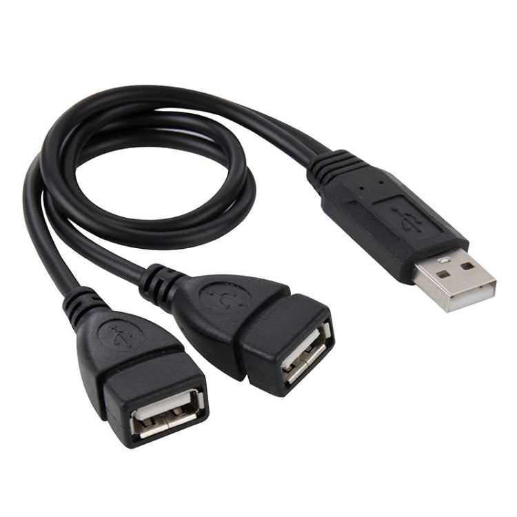 Cáp chuyển đổi USB 2.0 đực sang 2 cổng USB cái cho máy tính / laptop, chiều dài khoảng 30cm, USB 2.0 AM sang 2 USB 2.0 AF