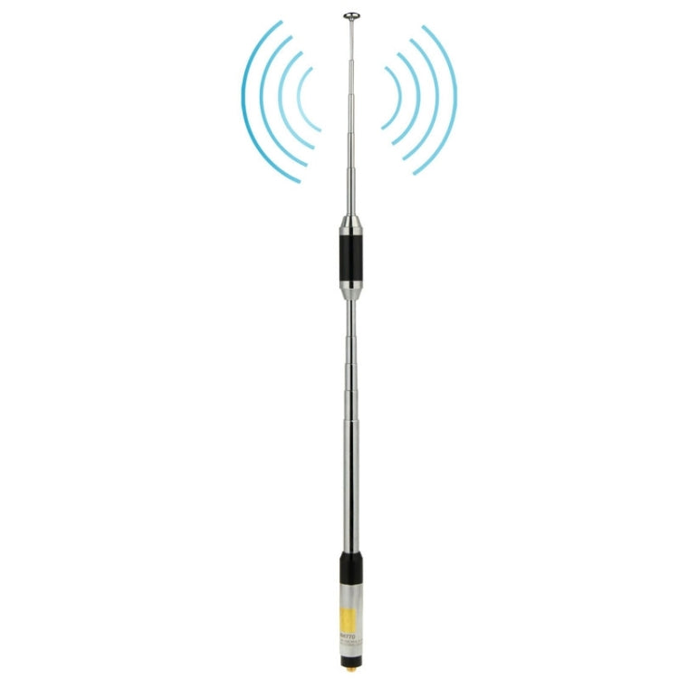 Ăng-ten radio cầm tay ăng-ten SMA-F băng tần kép RH770 144/430MHz tăng cường cao, chiều dài ăng-ten: 93cm