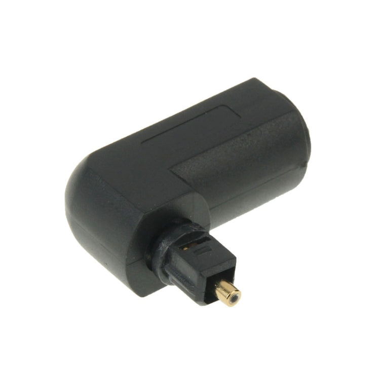Bộ chuyển đổi âm thanh kỹ thuật số TOSLINK mạ vàng chất lượng cao, góc vuông 90 độ, vuông sang vuông, cáp quang âm thanh tròn