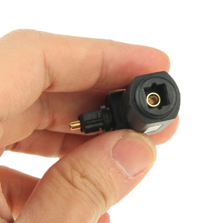 Bộ chuyển đổi âm thanh kỹ thuật số TOSLINK mạ vàng chất lượng cao, góc vuông 90 độ, vuông sang vuông, cáp quang âm thanh tròn