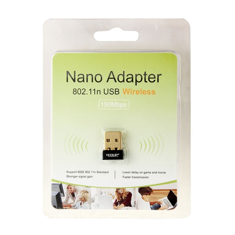 Bộ chuyển đổi mạng USB WiFi EDUP EP-8553 chipset MTK7601 tốc độ 150Mbps chuẩn 802.11n/g/b, EP-8553 150Mbps