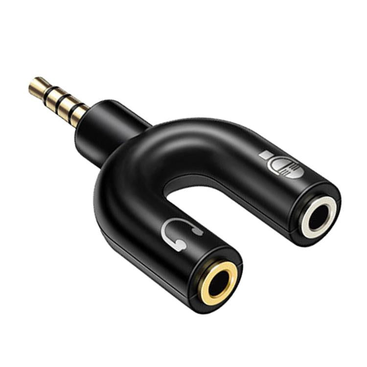 Cáp chia âm thanh 3.5mm Stereo đực sang tai nghe & mic 3.5mm cái