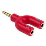 Cáp chia âm thanh 3.5mm Stereo đực sang tai nghe & mic 3.5mm cái