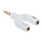 Cáp chia âm thanh 3.5mm Stereo đực sang tai nghe & mic 3.5mm cái