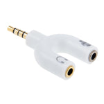 Cáp chia âm thanh 3.5mm Stereo đực sang tai nghe & mic 3.5mm cái
