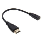 Cáp chuyển đổi HDMI đực 20cm sang Micro HDMI cái, HDMI sang Micro HDMI