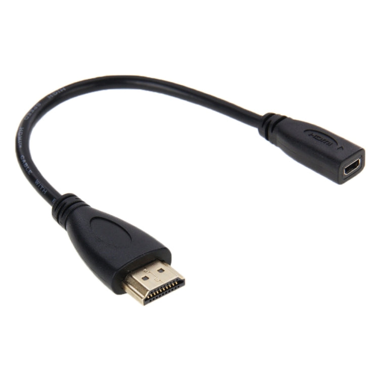 Cáp chuyển đổi HDMI đực 20cm sang Micro HDMI cái, HDMI sang Micro HDMI