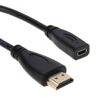 Cáp chuyển đổi HDMI đực 20cm sang Micro HDMI cái, HDMI sang Micro HDMI