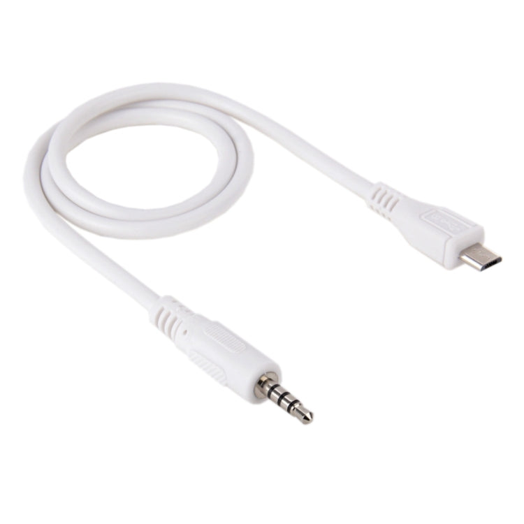 Cáp âm thanh 3.5mm đực sang Micro USB đực, chiều dài khoảng 50cm, Micro USB 50cm