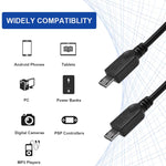 Cáp USB 2.0 đực sang 2 Micro USB đực, chiều dài khoảng 30cm, USB 2.0 AM sang 2 Micro USB