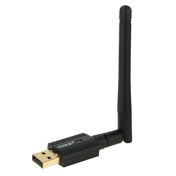 Bộ thu sóng Wifi USB mini EDUP EP-N1581 802.11n/g/b 300Mbps 2.4GHz, ăng-ten ngoài, EP-N1581