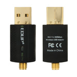 Bộ thu sóng Wifi USB mini EDUP EP-N1581 802.11n/g/b 300Mbps 2.4GHz, ăng-ten ngoài, EP-N1581