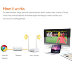 Bộ định tuyến không dây Tenda N301 Wireless N300 dễ cài đặt, tốc độ lên đến 300Mbps, N301