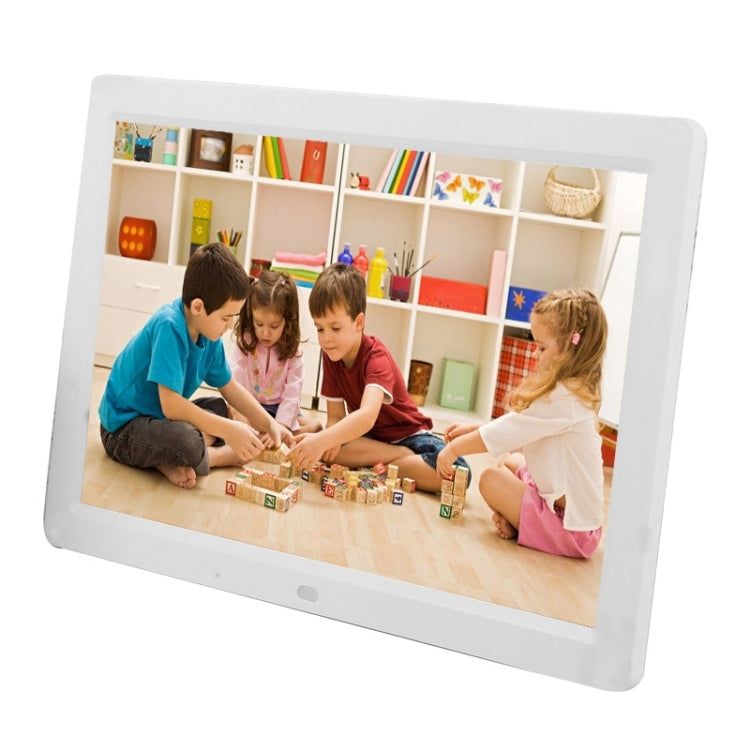Khung ảnh kỹ thuật số đa phương tiện LED 12 inch với giá đỡ & phát nhạc & phim, hỗ trợ thẻ USB / SD / Micro SD / MMC / MS / XD