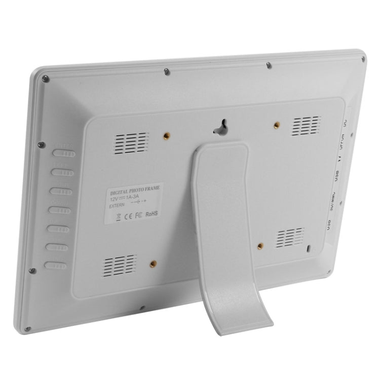 Khung ảnh kỹ thuật số đa phương tiện LED 12 inch với giá đỡ & phát nhạc & phim, hỗ trợ thẻ USB / SD / Micro SD / MMC / MS / XD