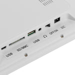 Khung ảnh kỹ thuật số đa phương tiện LED 12 inch với giá đỡ & phát nhạc & phim, hỗ trợ thẻ USB / SD / Micro SD / MMC / MS / XD