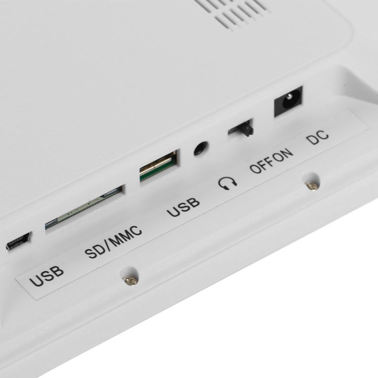 Khung ảnh kỹ thuật số đa phương tiện LED 12 inch với giá đỡ & phát nhạc & phim, hỗ trợ thẻ USB / SD / Micro SD / MMC / MS / XD