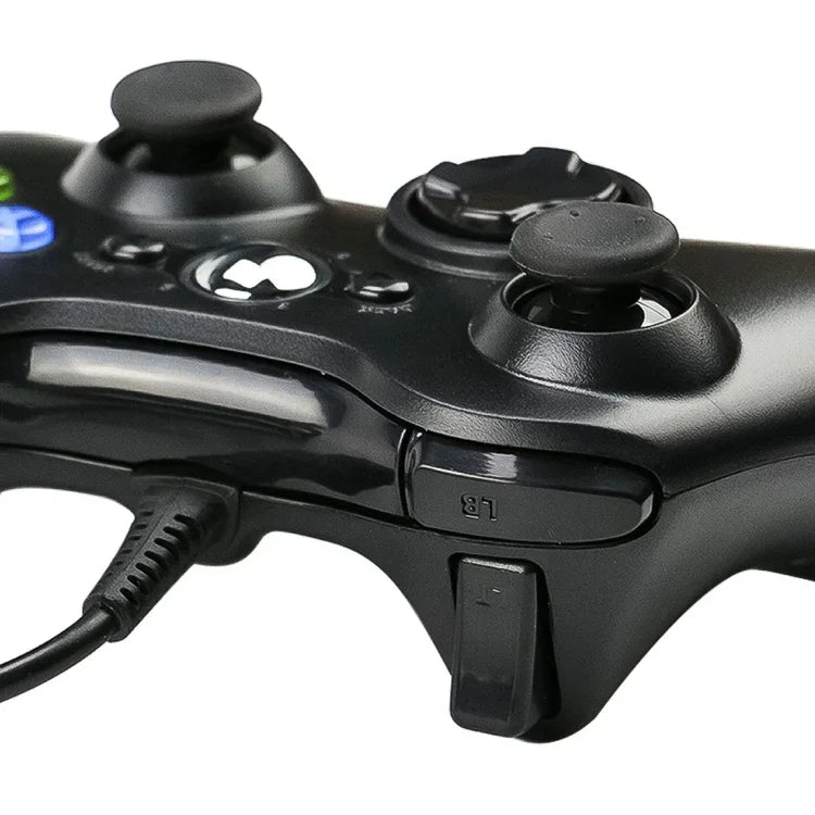 Tay Cầm Gamepad Có Dây USB 2.0 Cho XBOX360, Cắm Và Chơi, Chiều Dài Cáp: 2.5m, Dùng cho XBOX360, Dùng cho XBOX360 (Màu Đen)