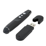PP-1000 Bút clicker trình chiếu đa phương tiện PowerPoint không dây 2.4GHz RF với con trỏ laser và đầu thu USB