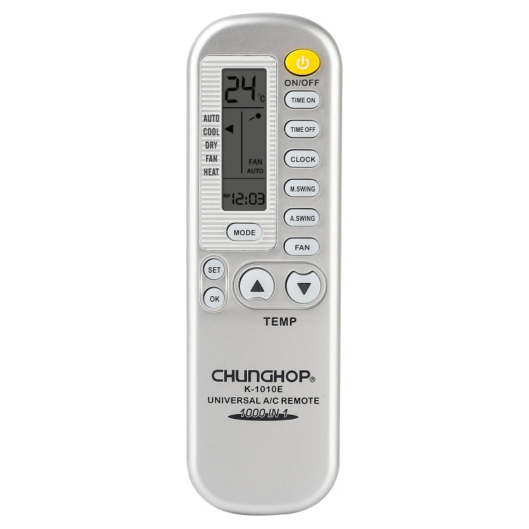 Điều khiển từ xa điều hòa không khí đa năng Chunghop (K-1010E), K-1010E