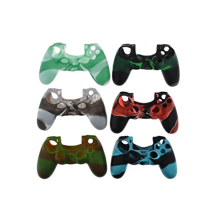 Ốp bảo vệ silicone ngụy trang cho tay cầm PS4, Giao màu ngẫu nhiên, FS-03