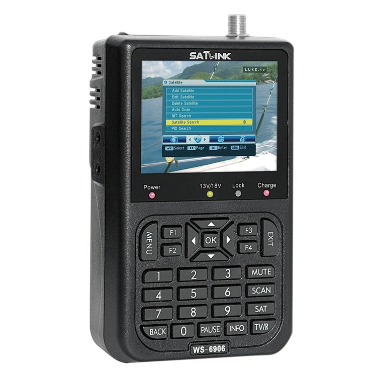 Máy Tìm Vệ Tinh Kỹ Thuật Số Di Động Màn Hình Màu LCD 3.5 inch SATLINK WS6906, WS6906
