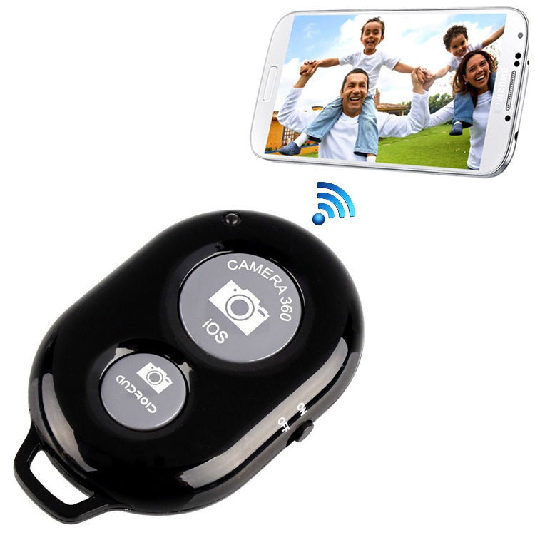 Bộ điều khiển chụp ảnh từ xa Bluetooth 3.0 chip BRCMCOM đa năng, Trắng, Đen