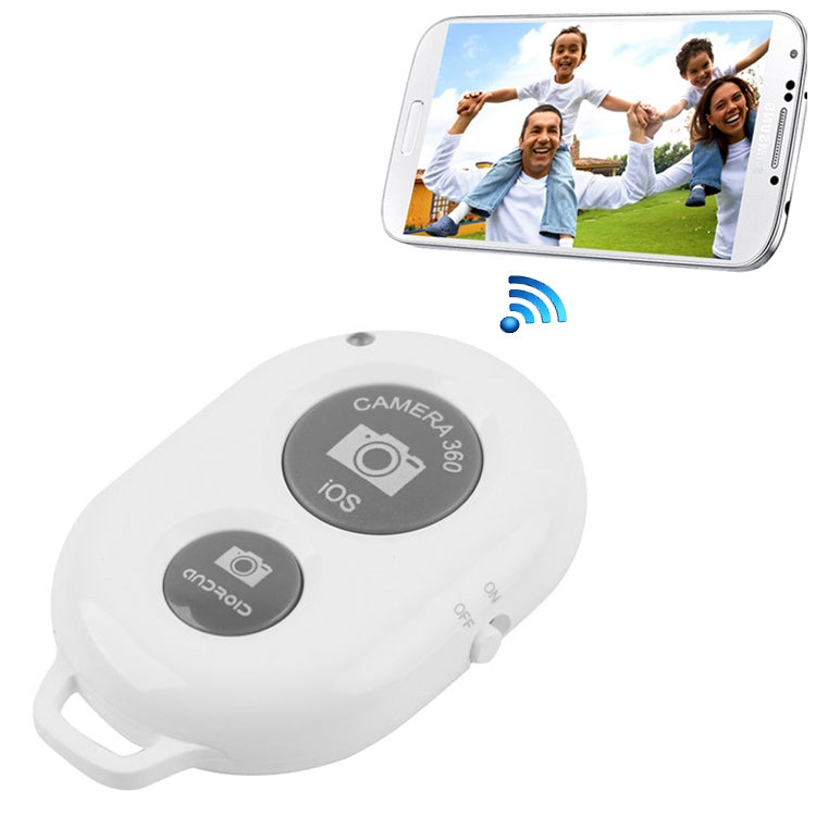 Bộ điều khiển chụp ảnh từ xa Bluetooth 3.0 chip BRCMCOM đa năng, Trắng, Đen