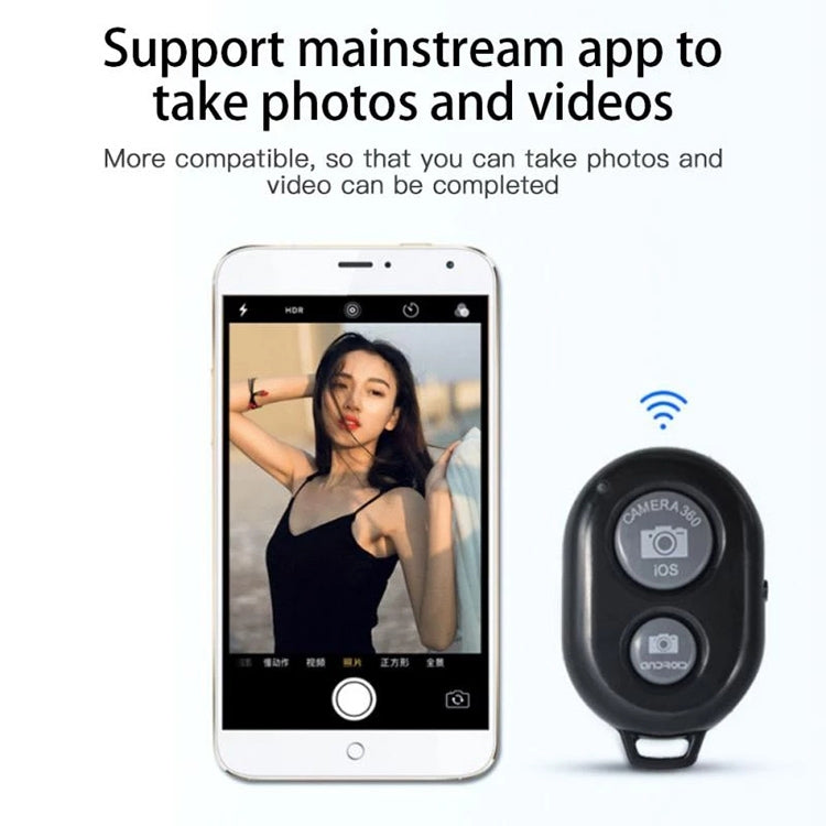 Bộ điều khiển chụp ảnh từ xa Bluetooth 3.0 chip BRCMCOM đa năng, Trắng, Đen