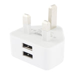 Bộ sạc USB đôi 5V 2.1A cắm UK